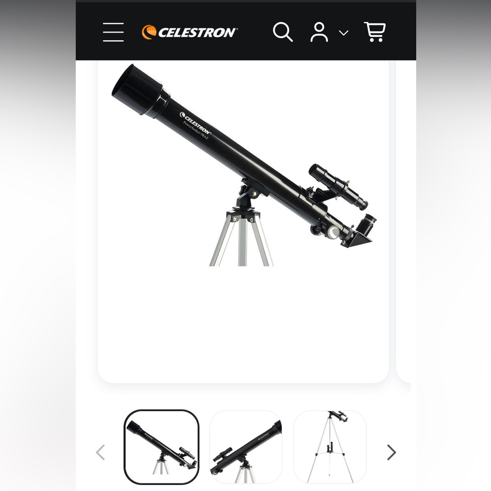 Like new Celestron PowerSeeker 50AZ Telescope